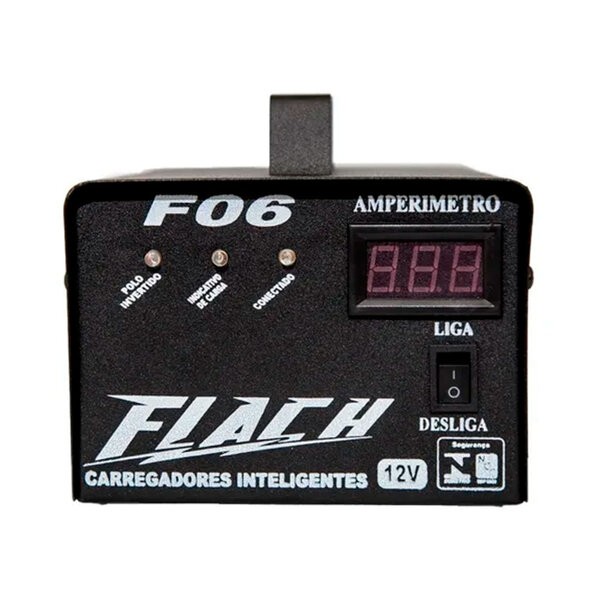Carregador Inteligente De Bateria C/ Display 6a Bivolt Flach