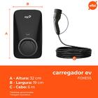 Carregador Para Carro Elétrico Trifásico Preto Foxess