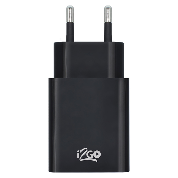 Carregador Parede 2 UBS 2.4A Preto Plus I2GO