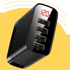 Carregador Parede 4 Entradas Usb Portátil 30w Baseus Carregam
