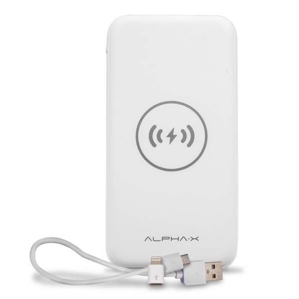 Carregador Portátil 10000mah Power Bank Hrebos Branco - Alpha