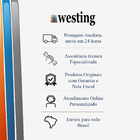 Carregador Portátil Azul Bateria Power Bank 4.000mah Com Cabo