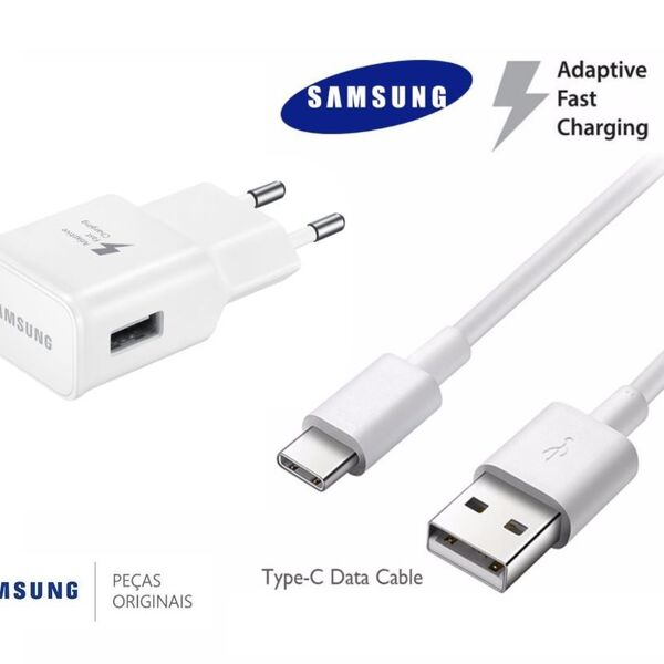 Carregador Samsung Branco 2a + Cabo Tipo C - Original