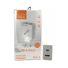 Carregador Turbo - 1 Usb + 1 Tipo C- Hmaston - 3.1 A - Y41-3