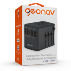Carregador Universal Adaptadores De Viagem 4 Usb + 1 Usb-c Ge