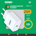 Carregador Usb-c Carga Rápida 5v 2a Para Dispositivos Tipo C