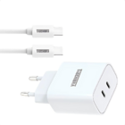 Carregador Usb-c Duplo Carga Rápida 5v 2a Para Dispositivos T