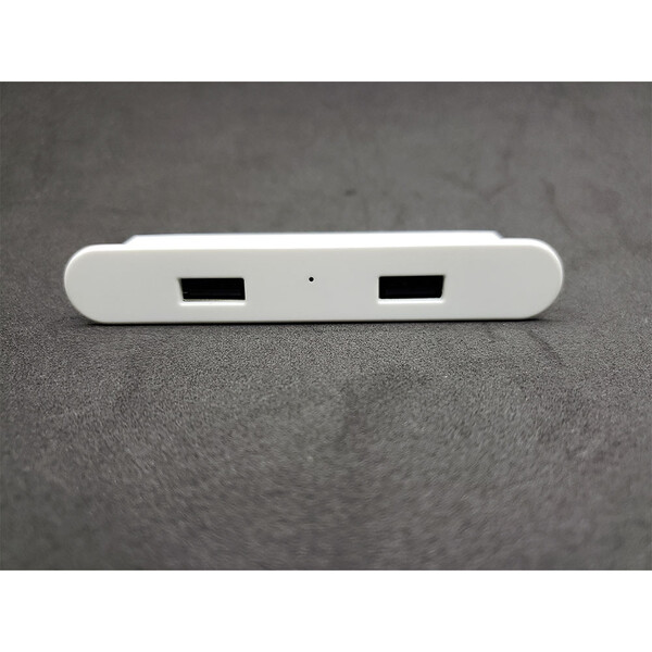 Carregador Usb Retangular Com 2 Entradas - Para Fixar Em Móve