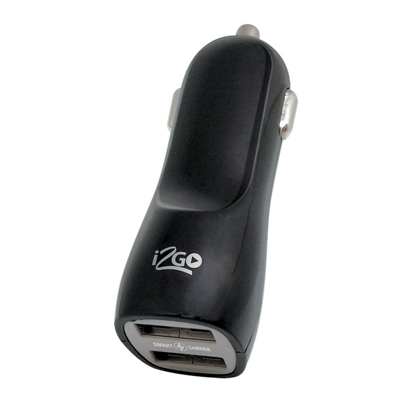 Carregador Veicular 2 UBS 3.4A Preto Plus I2GO