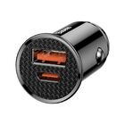 Carregador Veicular Baseus Turbo Usb Usb-c Type-c Com Led - P