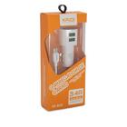Carregador Veicular Carga Rápida 2 Usb + Cabo Tipo C Kaidi Kd