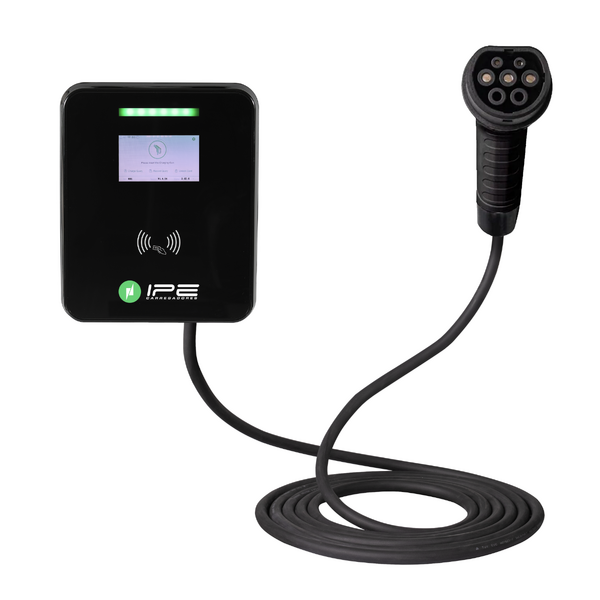 Carregador para carro elétrico Wallbox de parede com potência de 22 kW / Trifásico 380V com 32A.