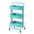 Carrinho 3 Andares Rack Organizador Casa Quarto Salao De Bele