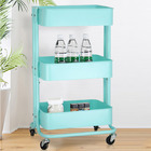 Carrinho 3 Andares Rack Organizador Casa Quarto Salao De Bele