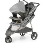 Carrinho 3 Rodas Cross Trail Grafite + Bebê Conforto - Galzer