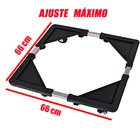 Carrinho / Suporte Para Freezer E Geladeira Em Plastico E Aco