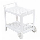 Carrinho Miami Resina Branco 70x53cm Grosfillex