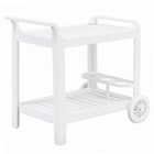 Carrinho Miami Resina Branco 70x53cm Grosfillex