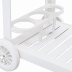 Carrinho Miami Resina Branco 70x53cm Grosfillex