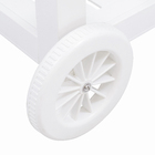 Carrinho Miami Resina Branco 70x53cm Grosfillex