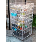 Carrinho Acrílico Organizador De Acessórios E Bijuterias 9 Ga