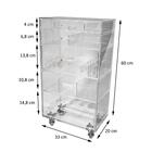 Carrinho Acrílico Organizador De Maquiagem Compacto N3