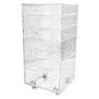 Carrinho Acrílico Organizador De Maquiagem Médio N5 6 Gavetas