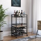 Carrinho Adega Paula Ambiente Principal Escritório Preto /ama