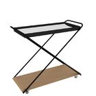 Carrinho Aparador Max - Natural / Preto