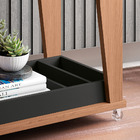 Carrinho Aparador Para Chá E Bar Lord - Lobo Shopp Preto/natu