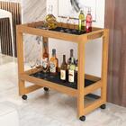 Carrinho Apoio Rodas Alicante Preto