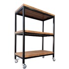 Carrinho Auxiliar / Aparador / Ilha Para Cozinha Estilo Indus