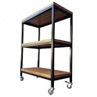 Carrinho Auxiliar / Aparador / Ilha Para Cozinha Estilo Indus