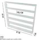 Carrinho Auxiliar + Porta Esmalte Prateleira Expositora + Cad