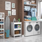 Carrinho Auxiliar Armário Lavanderia Chão Pequeno