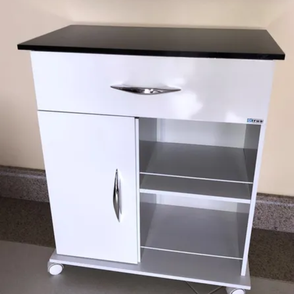 Carrinho Auxiliar Armário Porta Esmaltes P/ Salão De Beleza