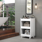 Carrinho Auxiliar Branco De Esmalte Estéticos