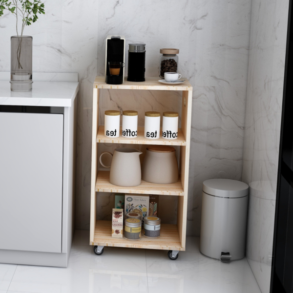 Carrinho Auxiliar De Café/bar/escritório Com Rodinhas De Made