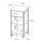 Carrinho Auxiliar Estética Ditália Ba-130