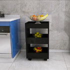 Carrinho Auxiliar Mdp Manicure 3 Bandejas Para Esmaltes 18455