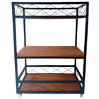 Carrinho Auxiliar P/ Cozinha / Bar - Pintura Em Preto Eletros