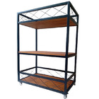 Carrinho Auxiliar P/ Cozinha / Bar - Pintura Em Preto Eletros