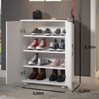 Carrinho Auxiliar Para Banheiro 2 Portas C/ Divisórias Uten.