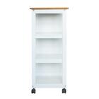 Carrinho Auxiliar Para Cozinha León 1 Gvt Branco E Natural