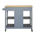 Carrinho Auxiliar Para Cozinha Lohan 2 Gvt Cinza E Natural