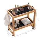 Carrinho Auxiliar Pedicure Genebra Preto