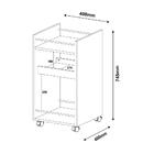 Carrinho Bar 2 Nichos Brito Cinamomo Artely