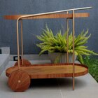 Carrinho Bar Amsterdam Estilo Industrial Mel