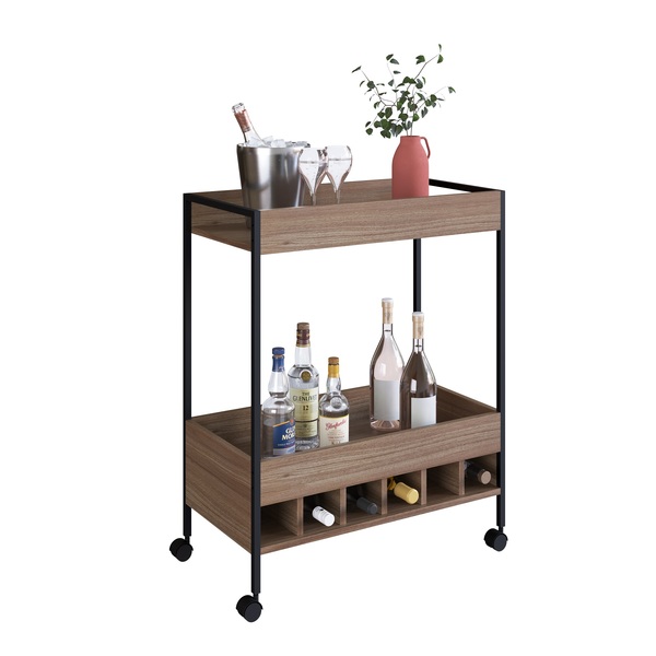 Carrinho Bar Com Adega E Rodizios Artetube 85x68