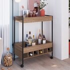 Carrinho Bar Com Adega E Rodízios Artetube  Montana